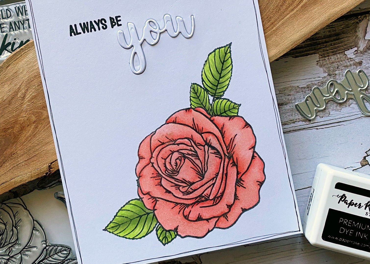 Sketchy Rose Card - Melissa Goodman