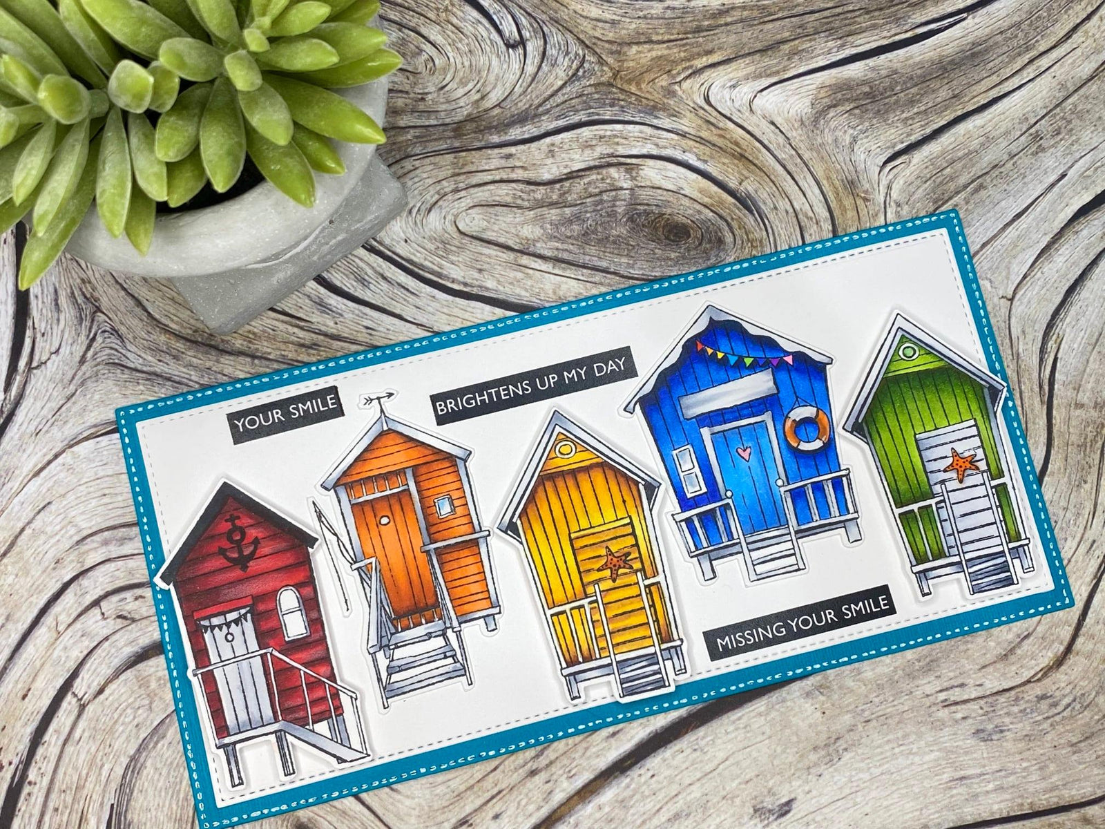 Beach Hut Card - Amanda Herring