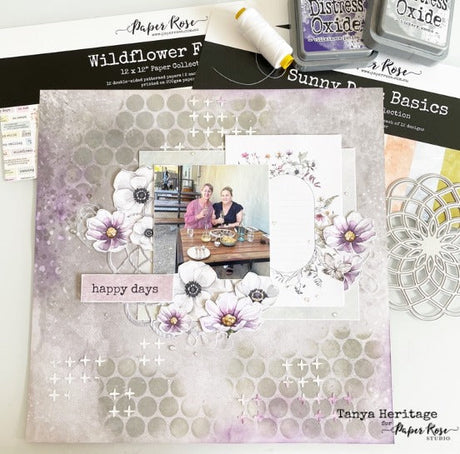 Happy Days Layout - Tanya Heritage