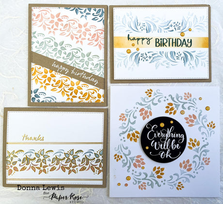 Stencil Cards - Donna Lewis