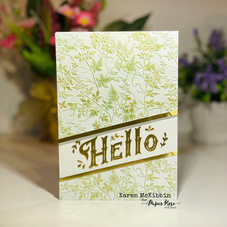 Embossing Folder Cards - Karen McKibbin