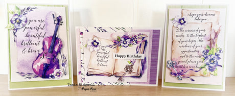 Violet Dreams Cards - Tania Ridgwell