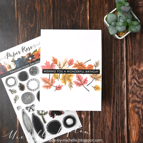 Autumnal Birthday Card - Michelle Lupton