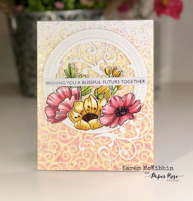 Flourish Wedding Card - Karen McKibbin