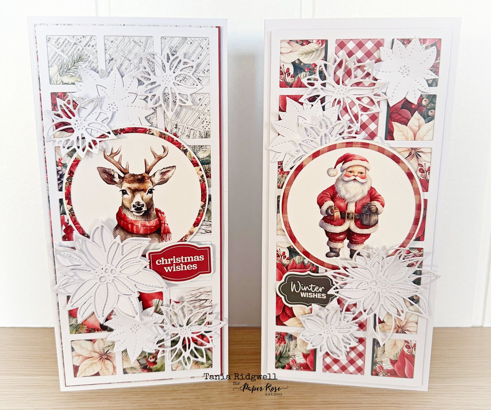 Jolly Holidays Slimline Cards - Tania Ridgwell