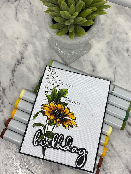 Sketchy Florals Sunflower - Amanda Herring