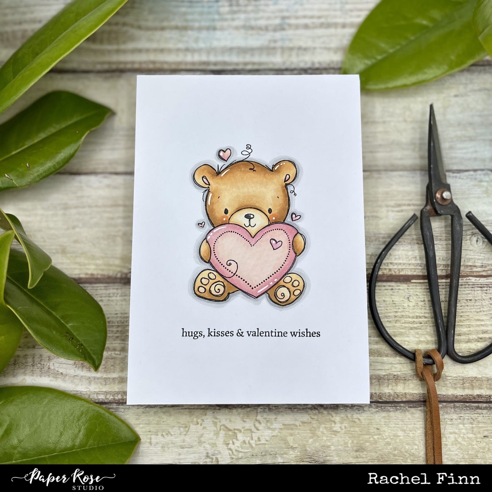 Valentine Bear Greeting Card - Rachel Finn