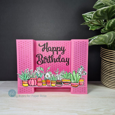 Flowerpot Bridge Card - Kelly Bates