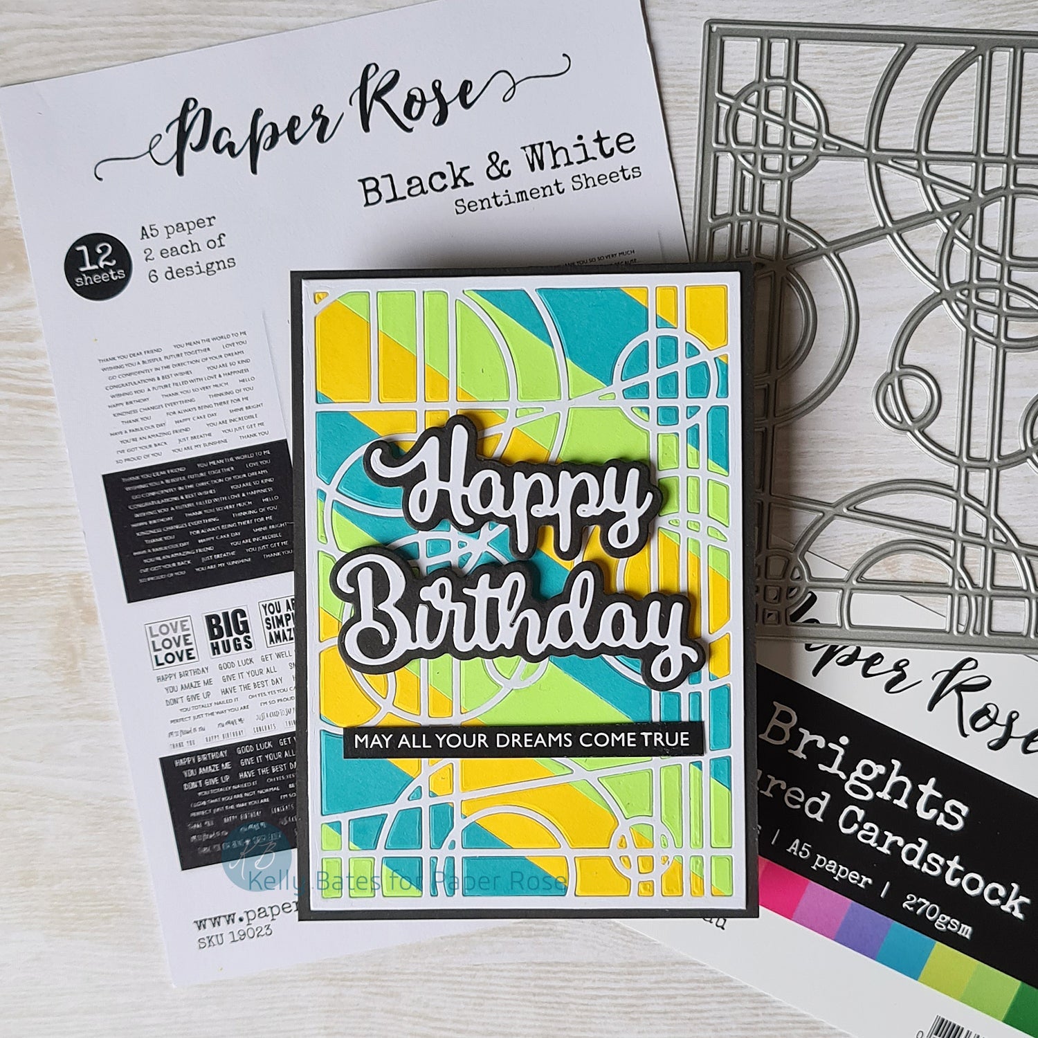 Stained Glass Birthday Card - Kelly Bates