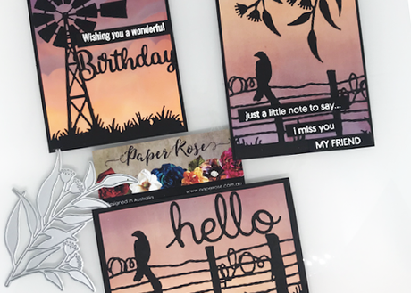 Silhouette Sunset Cards - Mandy Herring