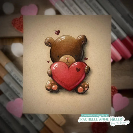 Valentine Bear Clear Stamp 31788 - Paper Rose Studio