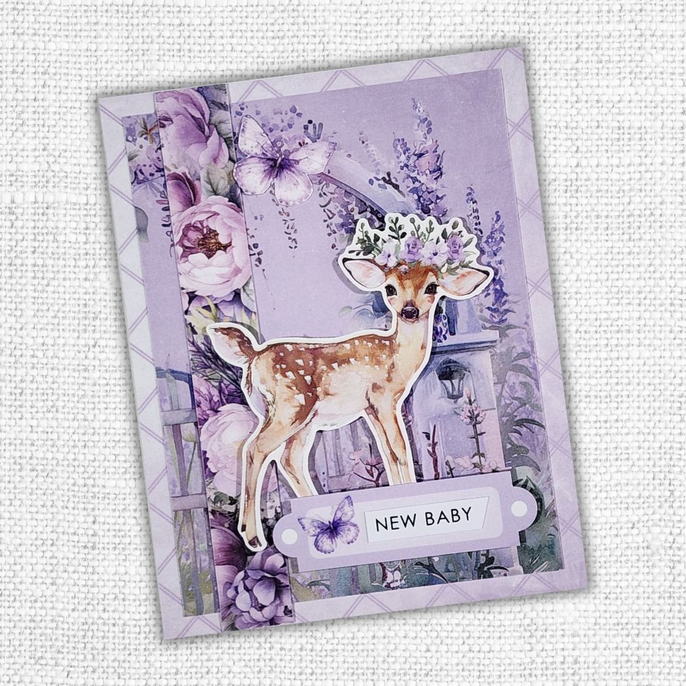 Papercuts Cardmaking Kit - December 2024 Lavender & Fairies 33723 - Paper Rose Studio