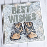 Work Boots 4x4" Clear Stamp Set 18330 - Paper Rose Studio