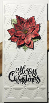 Slimline Card Creator - Triangles Layer 1 Metal Cutting Die 22486 - Paper Rose Studio