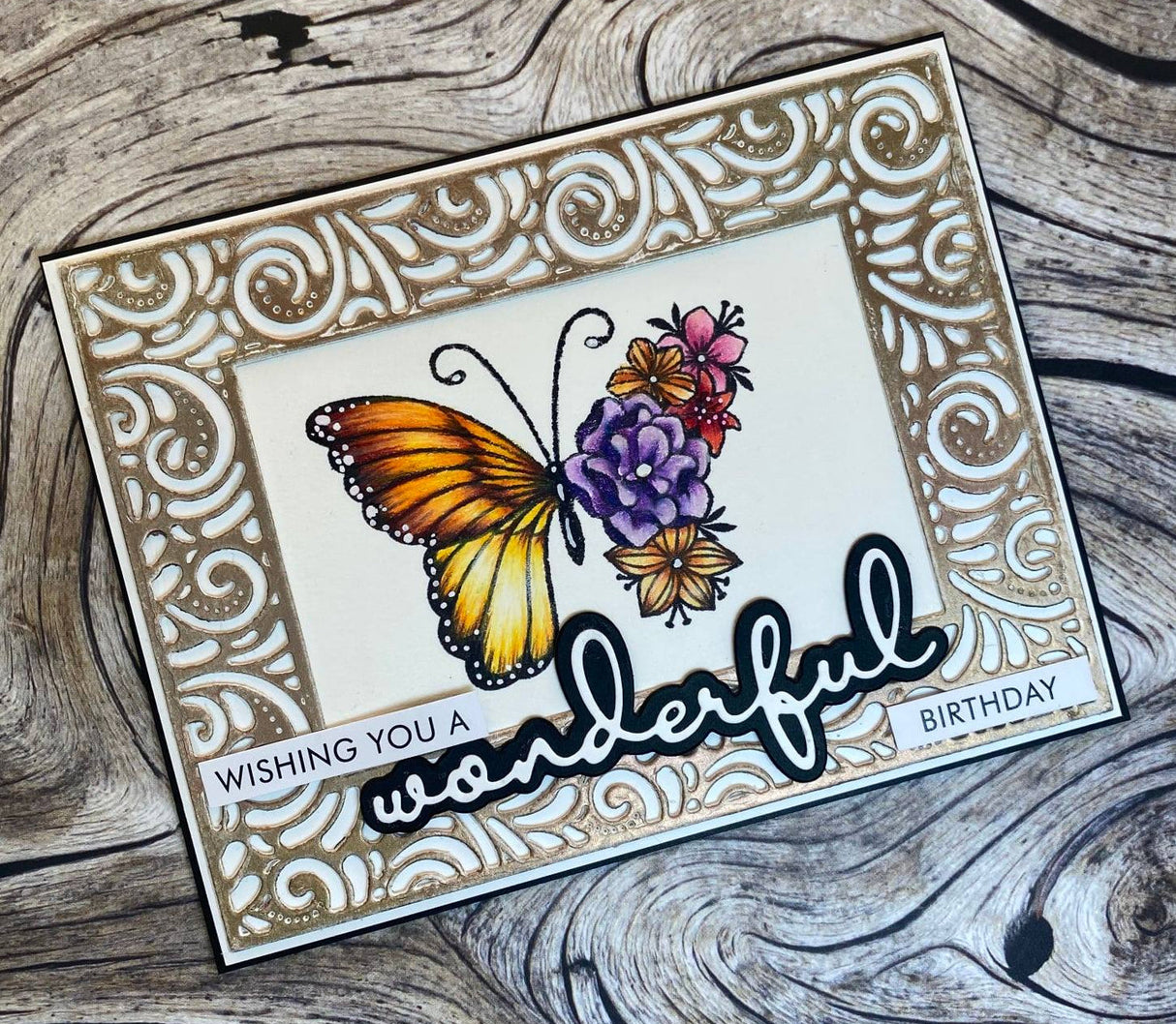 Georgia Floral Butterfly Stamp Set 24649 - Paper Rose Studio