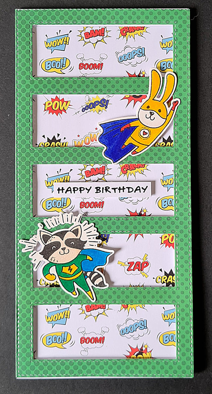 Super Hero Fun 4x6" Clear Stamp Set 18054 - Paper Rose Studio