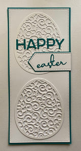 Easter Bunny Kisses Fine Script Metal Cutting Die 21291 - Paper Rose Studio