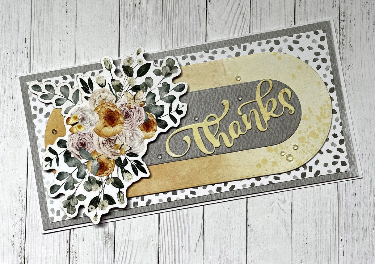 Hand Lettered Thanks Metal Cutting Die 25606 - Paper Rose Studio