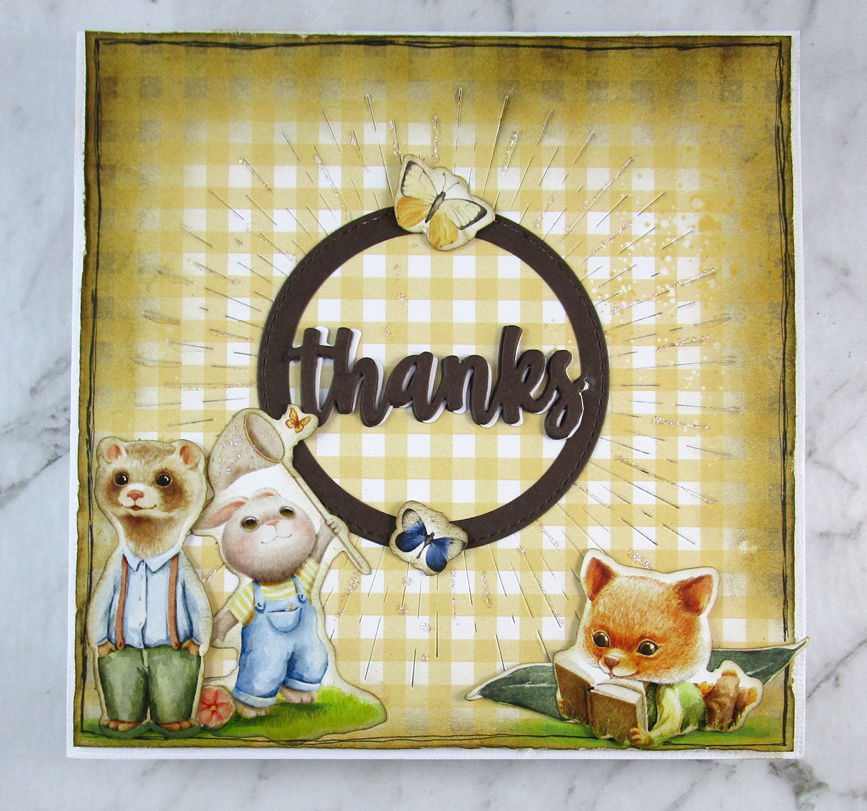 Thanks Circle with Rays Detail Metal Cutting Die 21327 - Paper Rose Studio