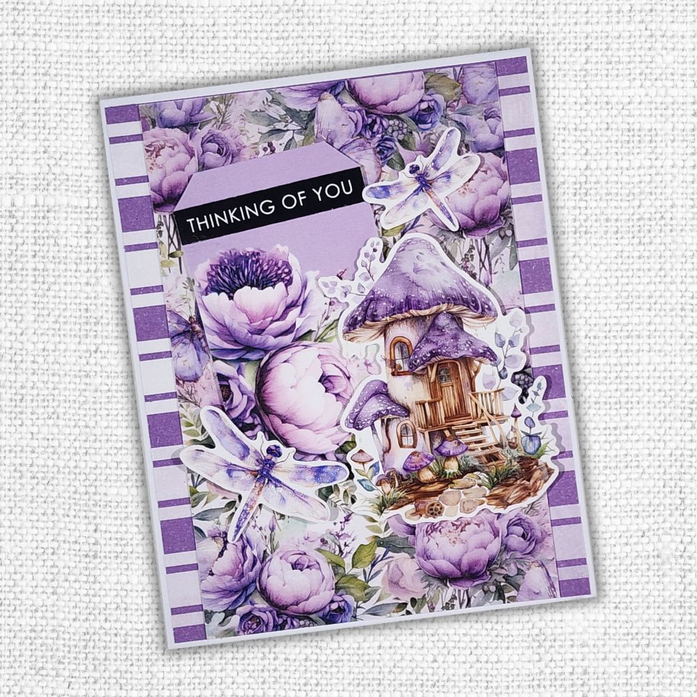 Papercuts Cardmaking Kit - December 2024 Lavender & Fairies 33723 - Paper Rose Studio