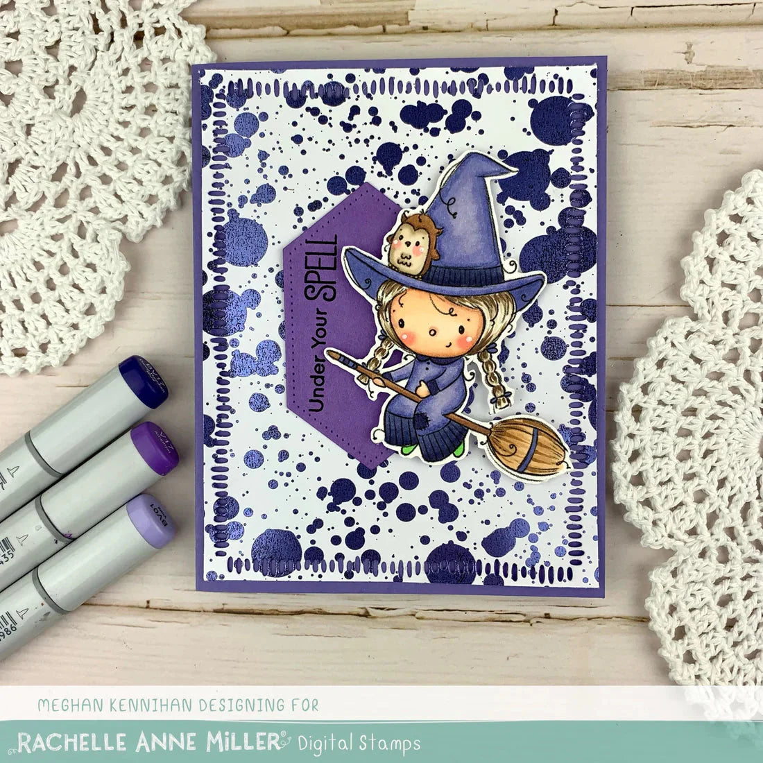 Cute Witch Clear Stamp 31338 - Paper Rose Studio