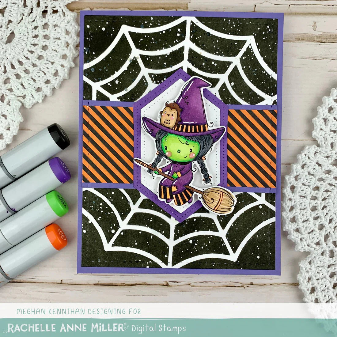 Cute Witch Clear Stamp 31338 - Paper Rose Studio