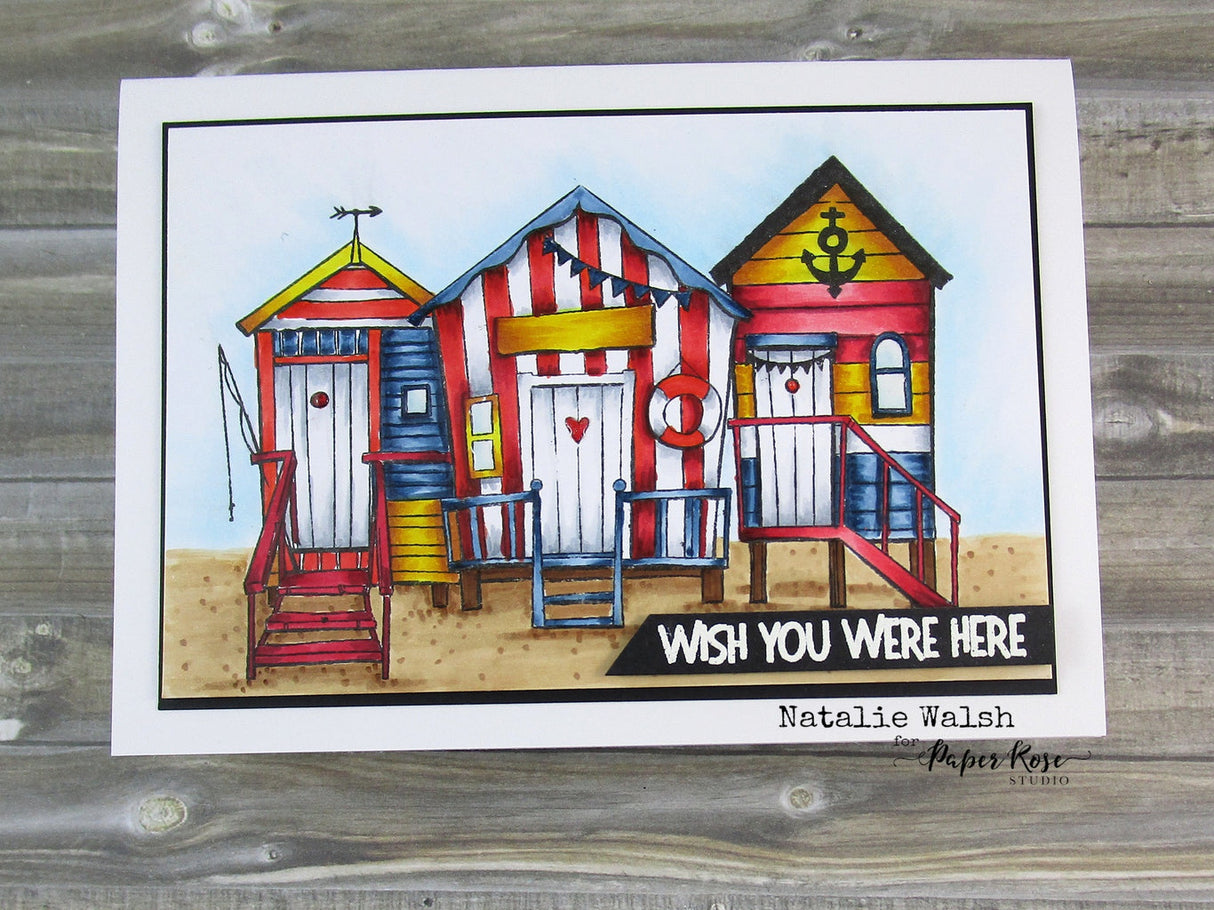 Beach Hut 4 Clear Stamp 23791 - Paper Rose Studio