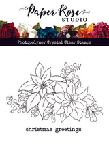 Poinsettia Bouquet Clear Stamp Set 30306 - Paper Rose Studio