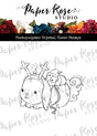 Bunny & Guinea 'Reindeer Ride' Clear Stamp 30705 - Paper Rose Studio