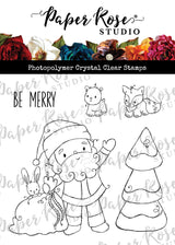 Woodland Santa Be Merry Clear Stamp 30714 - Paper Rose Studio