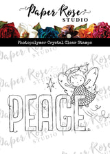 Christmas Peace Word Clear Stamp 31004 - Paper Rose Studio