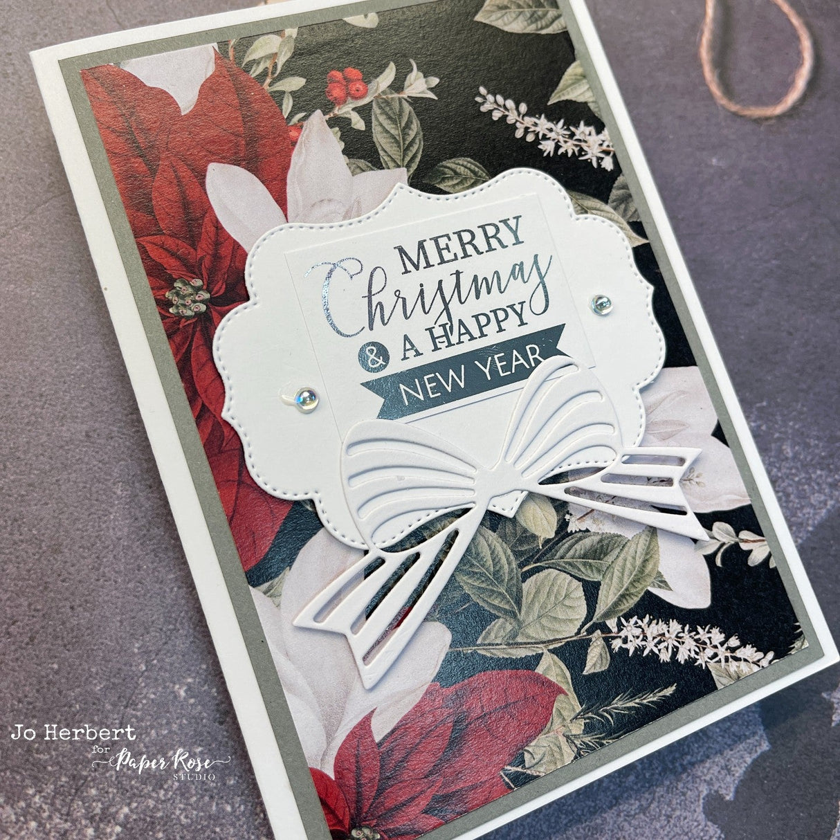 Christmas Sentiments - Silver Foil 6x6 Paper Collection 27286 - Paper Rose Studio