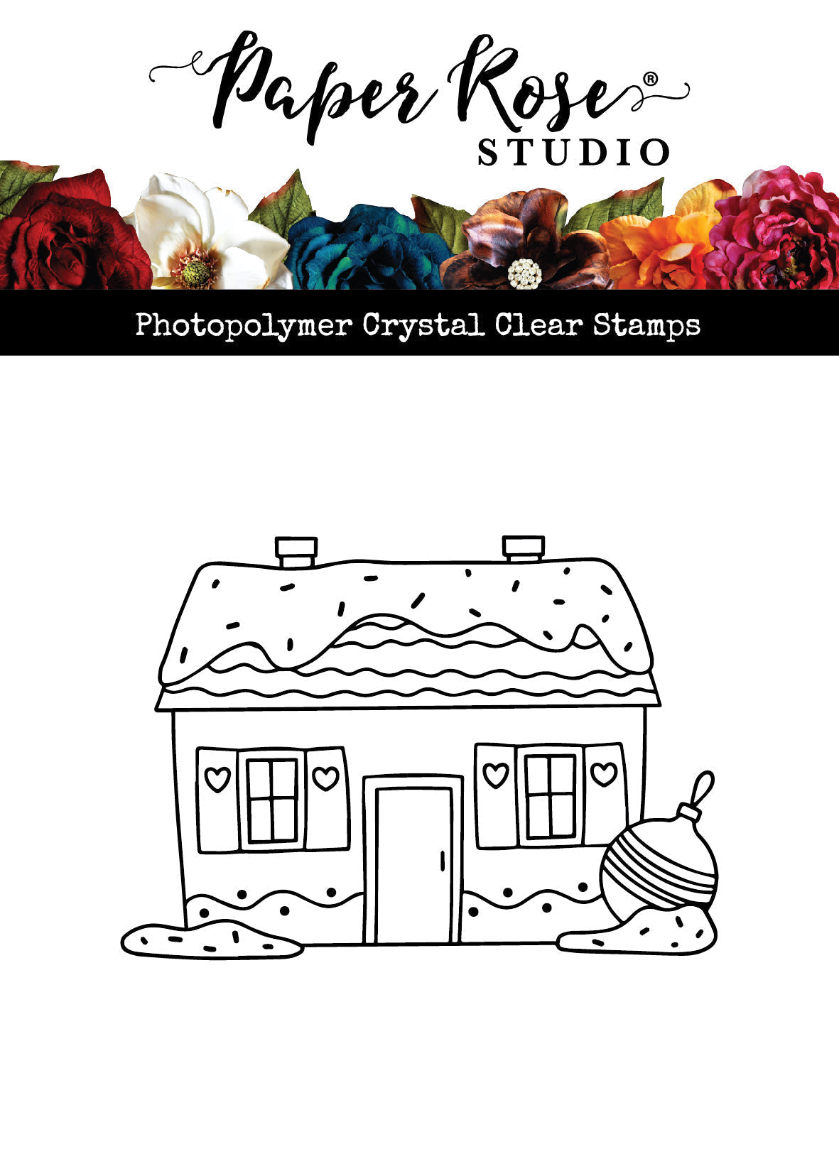 Carol's Sweet Gingerbread House Clear Stamp 31265 - Paper Rose Studio