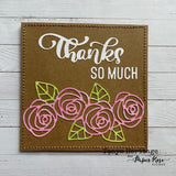 Hand Lettered Thanks Metal Cutting Die 25606 - Paper Rose Studio