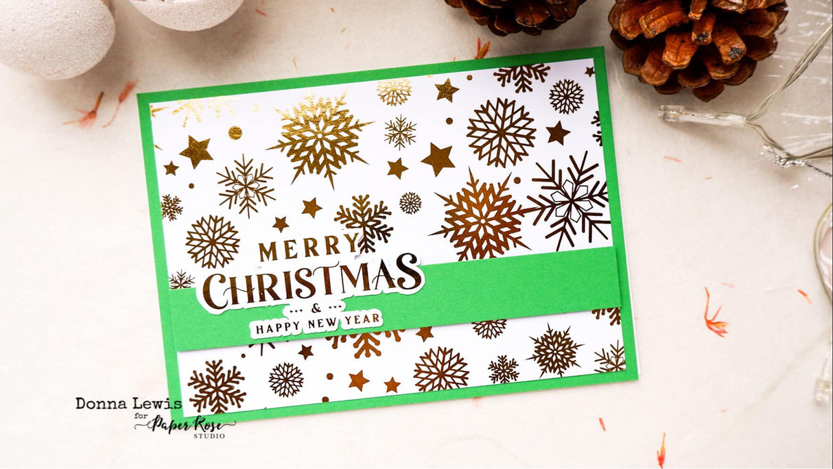 Christmas Fun - Gold Foil 6x6 Paper Collection 27112 - Paper Rose Studio