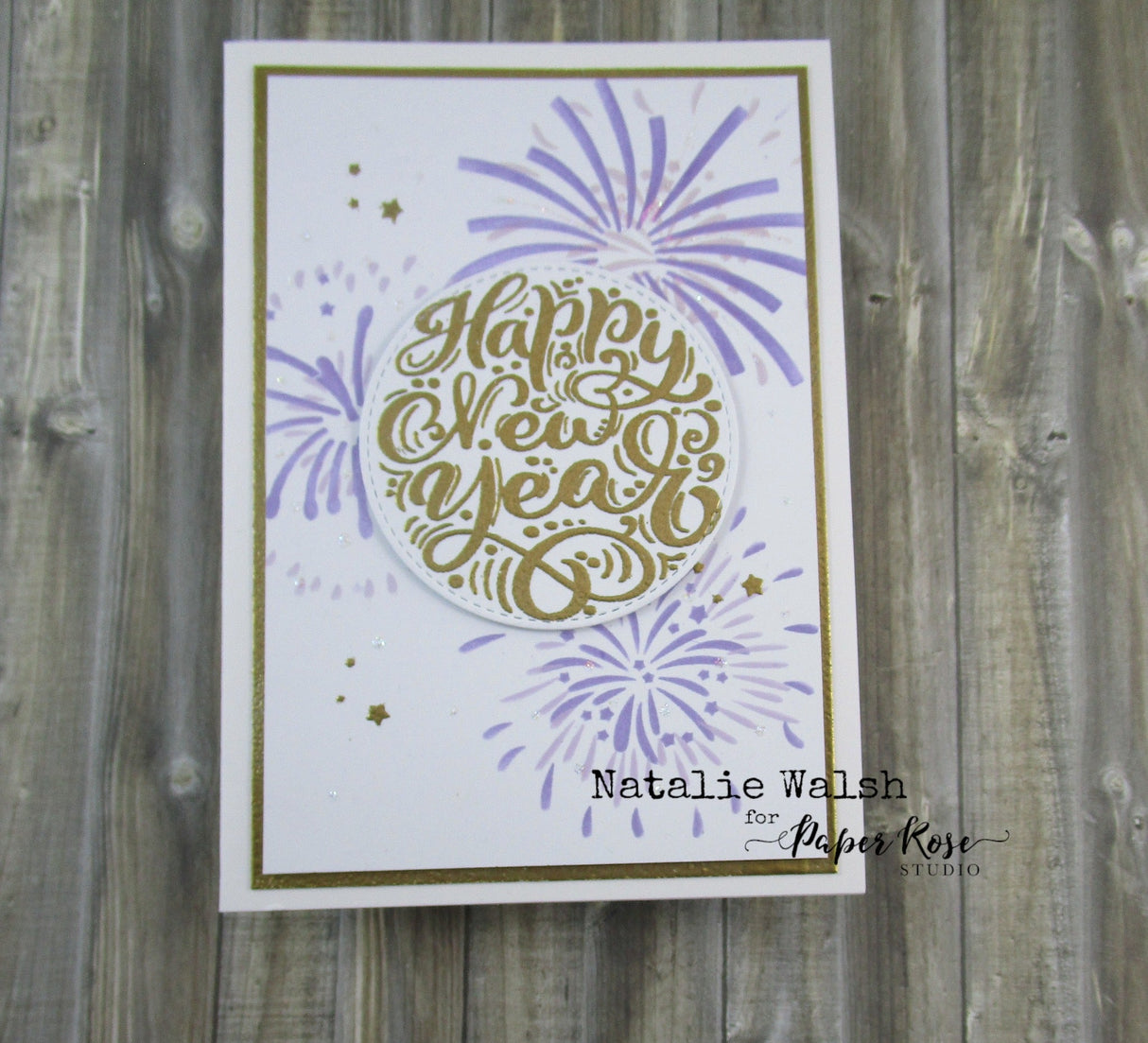 Happy New Year Circle Stamp Set 24721 - Paper Rose Studio