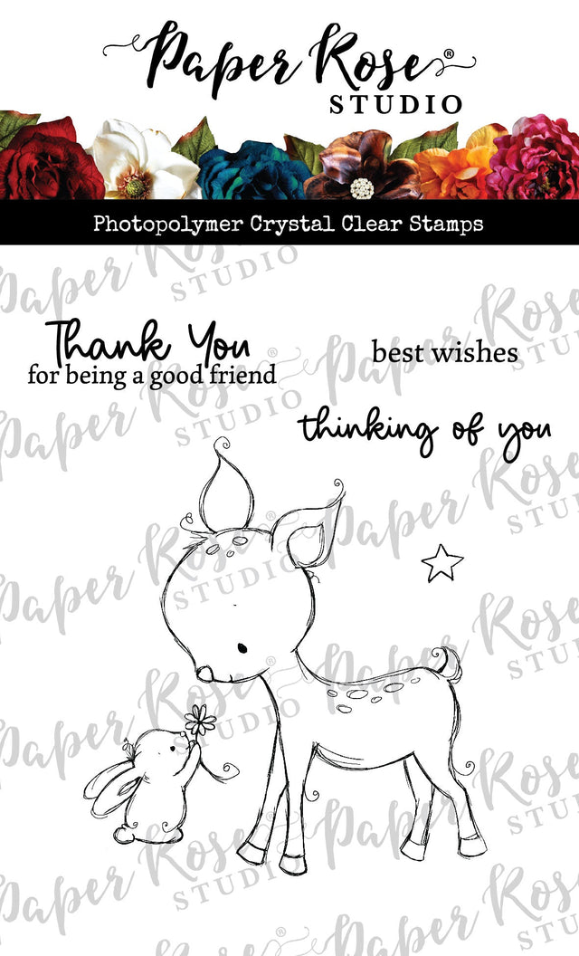 Deer & Bunny Clear Stamp 32112 - Paper Rose Studio