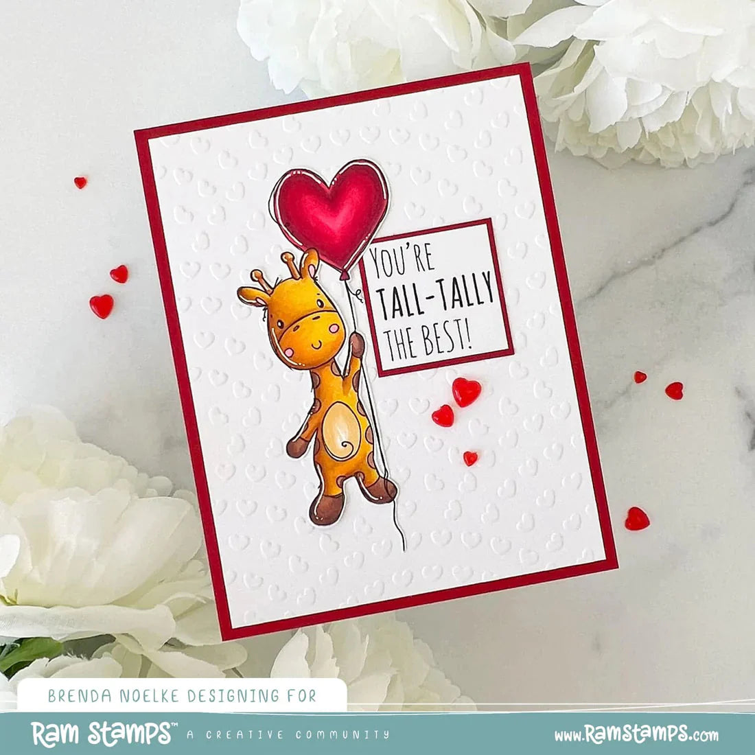 Animal Valentines - Giraffe Clear Stamp 31797 - Paper Rose Studio