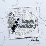 Happy Birthday Chunky Script Metal Cutting Die 19589 - Paper Rose Studio