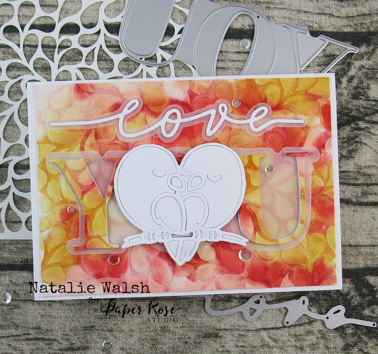 Big Love You Metal Cutting Die 28855 - Paper Rose Studio