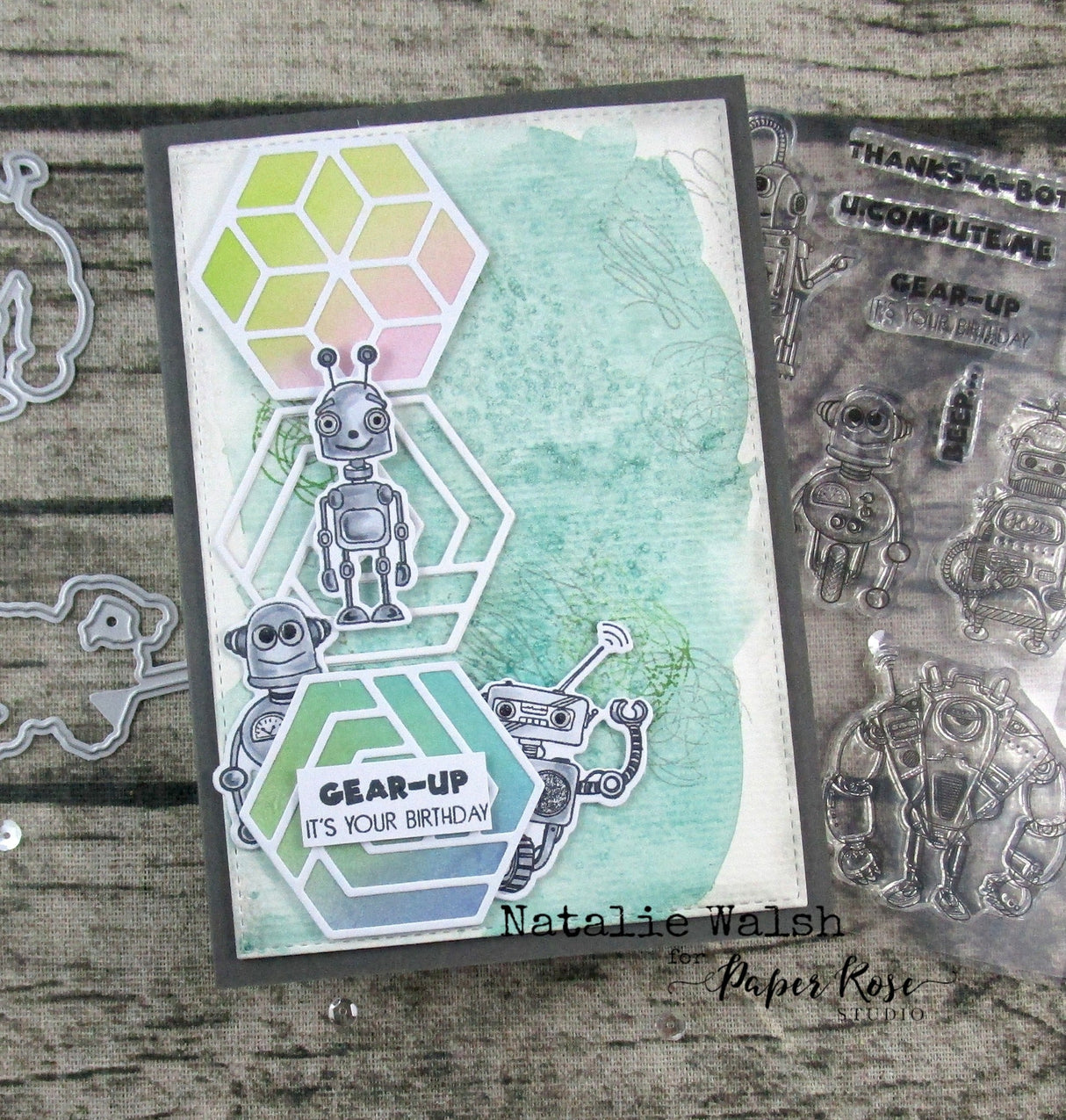 Robot Friends Metal Die Set 19091 - Paper Rose Studio