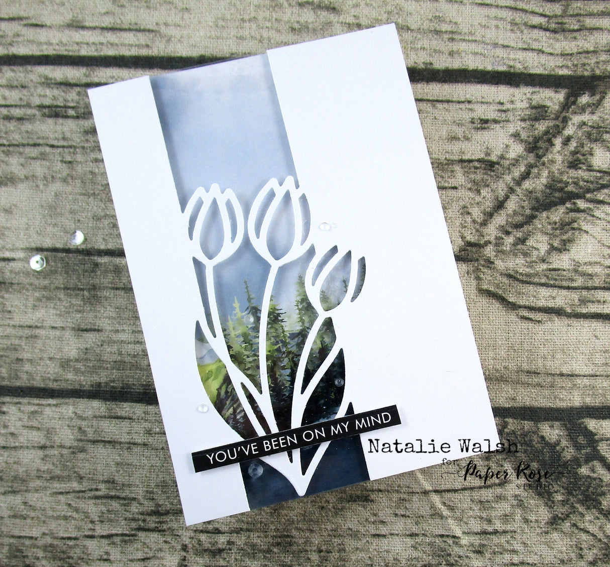 Tulip Border 1 Metal Cutting Die 29674 - Paper Rose Studio