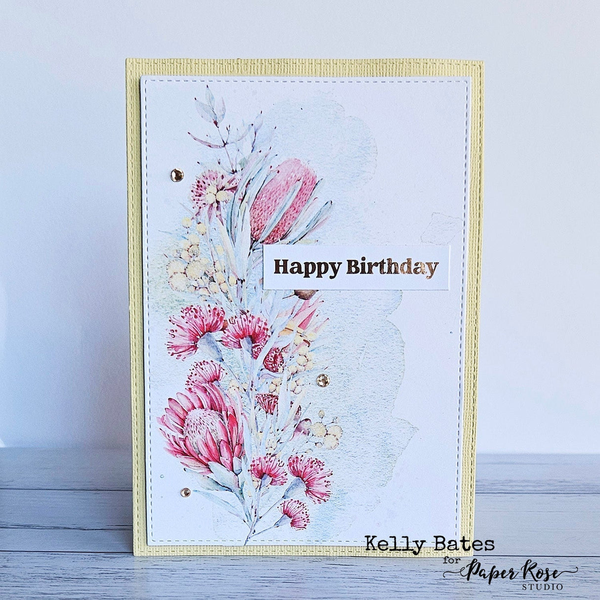 Happy Birthday A5 10pc Sentiment Sheets 30720 - Foil - Paper Rose Studio