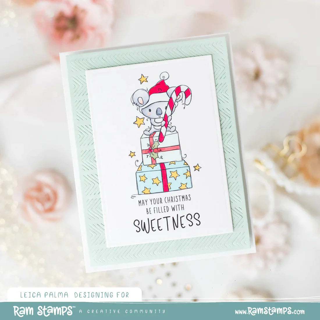 Sweet Koala Christmas Clear Stamp 31326 - Paper Rose Studio