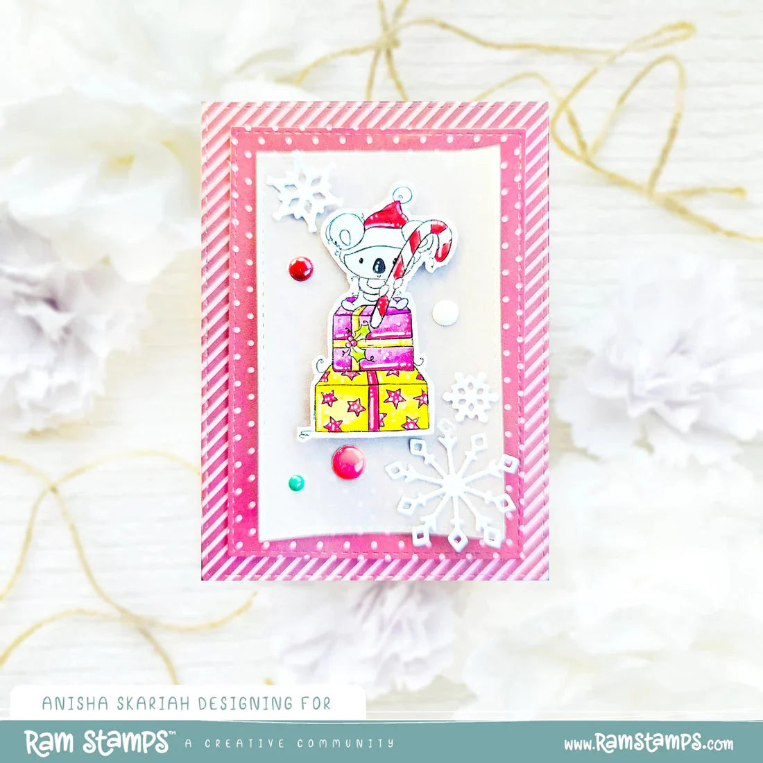 Sweet Koala Christmas Clear Stamp 31326 - Paper Rose Studio