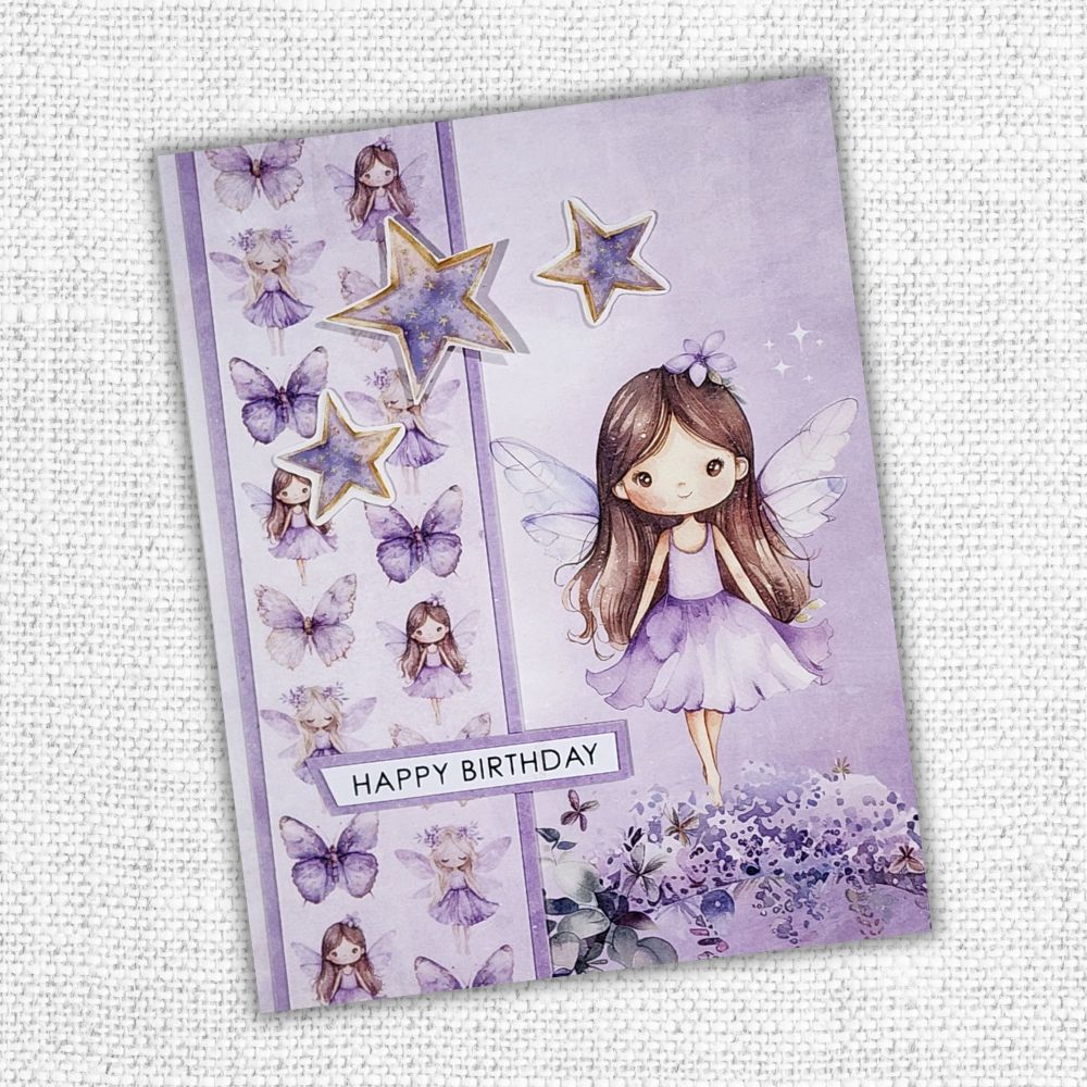 Papercuts Cardmaking Kit - December 2024 Lavender & Fairies 33723 - Paper Rose Studio