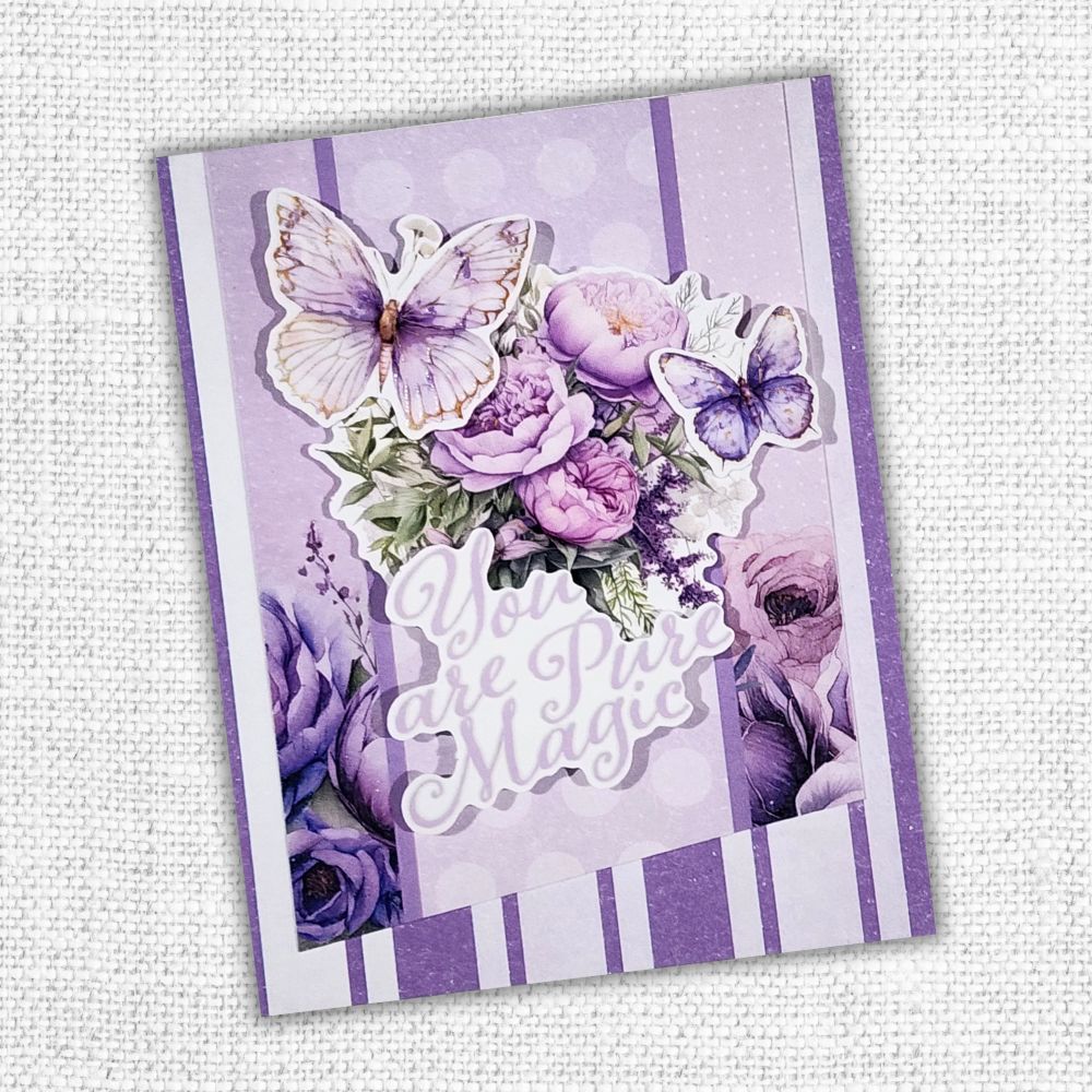 Lavender & Fairies 6x8" Quick Cards Die Cuts 33720 - Paper Rose Studio