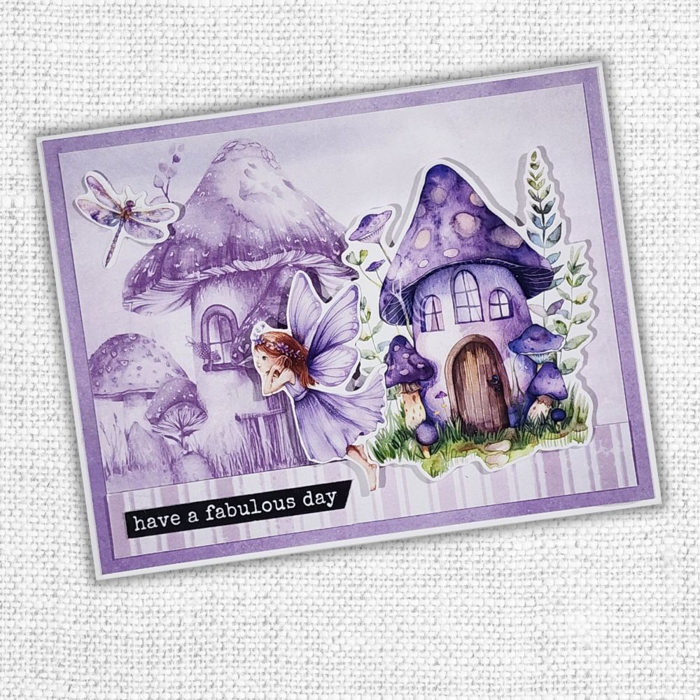 Papercuts Cardmaking Kit - December 2024 Lavender & Fairies 33723 - Paper Rose Studio