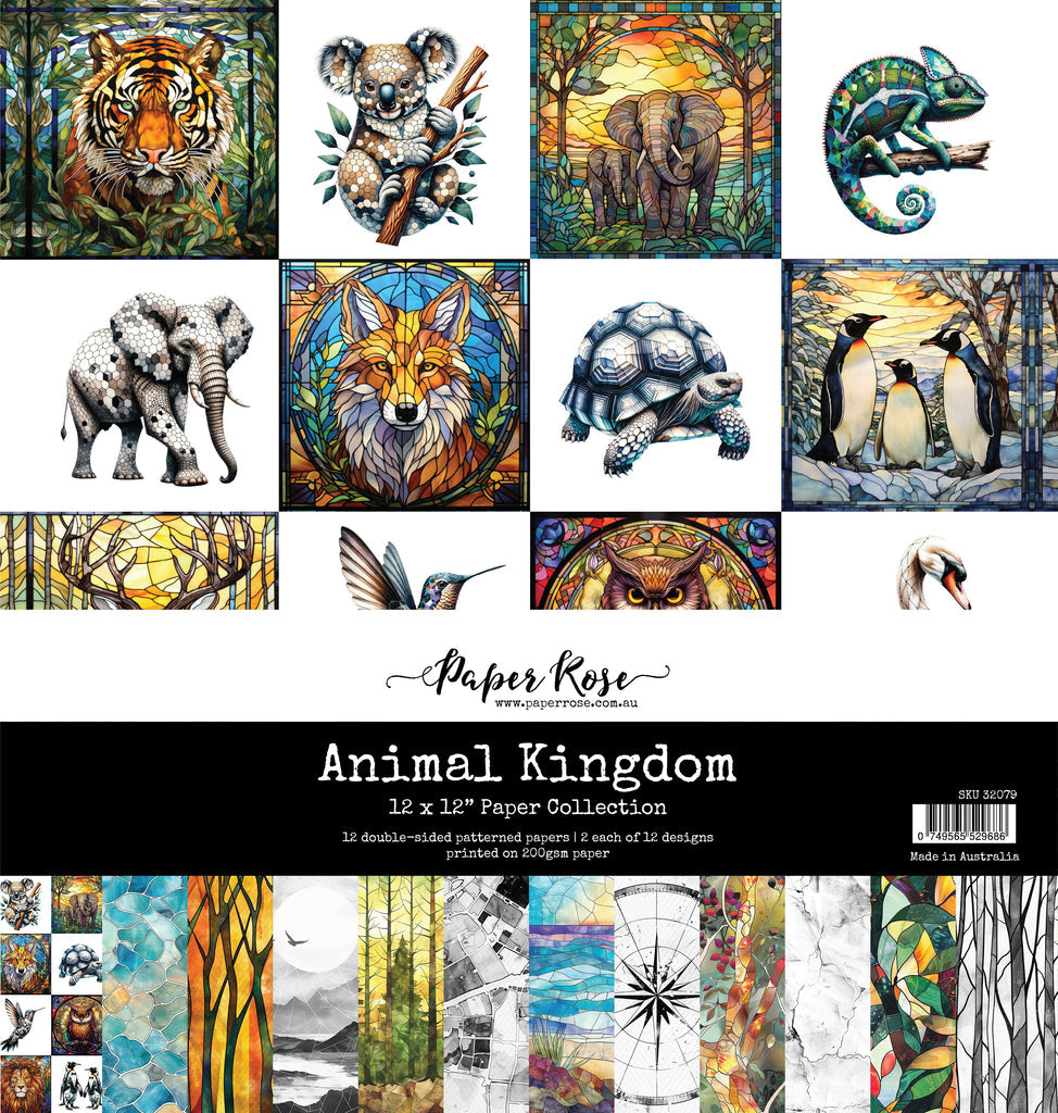 Animal Kingdom 12x12 Paper Collection 32079 - Paper Rose Studio