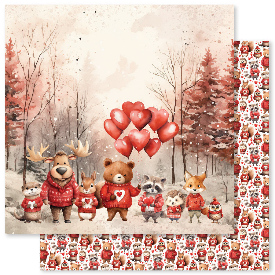 Animal Love C 12x12 Paper (12pc Bulk Pack) 31647 - Paper Rose Studio